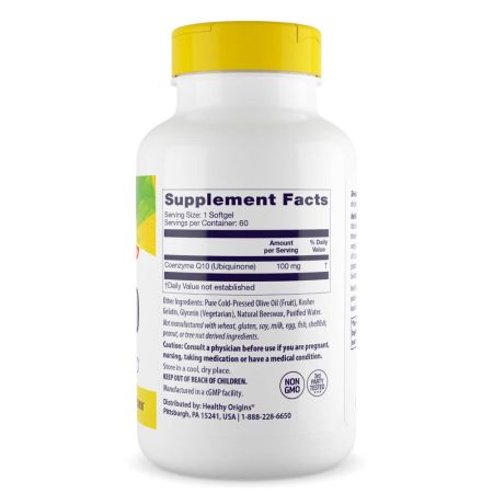 Healthy Origins CoQ10 100mg Softgels