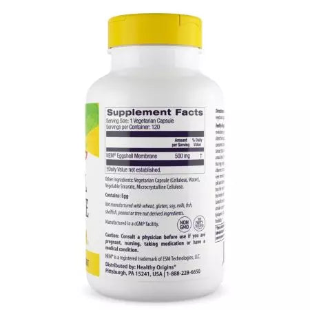 Healthy Origins Eggshell Membrane 500mg Veggie Capsules