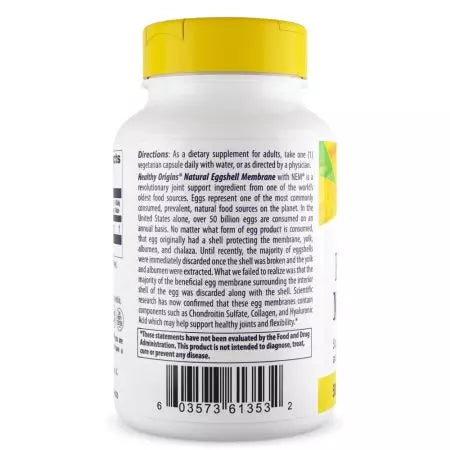 Healthy Origins Eggshell Membrane 500mg Veggie Capsules