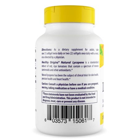 Healthy Origins Lycopene 15mg Softgels