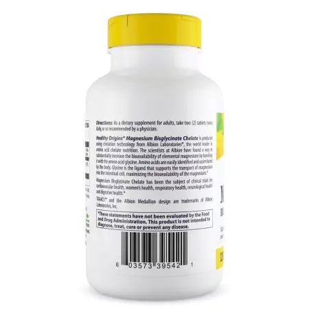 Healthy Origins Magnesium Bisglycinate Chelate Tablets