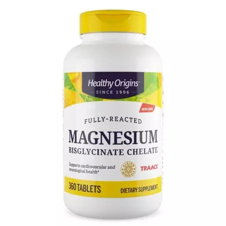 Healthy Origins Magnesium Bisglycinate Chelate Tablets