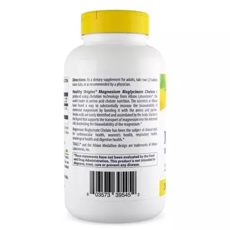 Healthy Origins Magnesium Bisglycinate Chelate Tablets