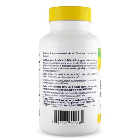 Healthy Origins Probiotic 30 Billion CFUs Veg Capsules