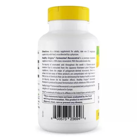 Healthy Origins Resveratrol 300mg Veggie Capsules