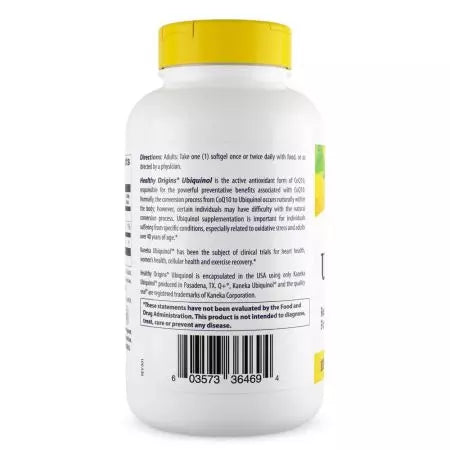 Healthy Origins Ubiquinol 100mg Softgels