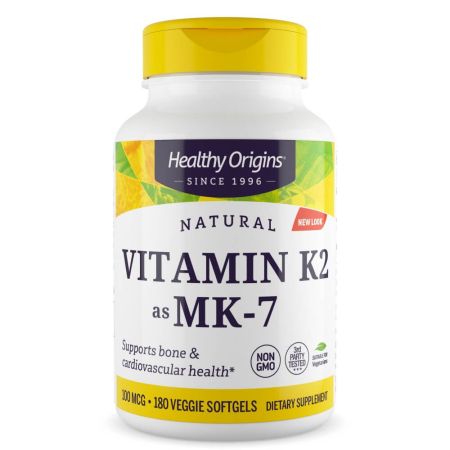 Healthy Origins Vitamin K2 as MK7 100mcg Veggie Softgels