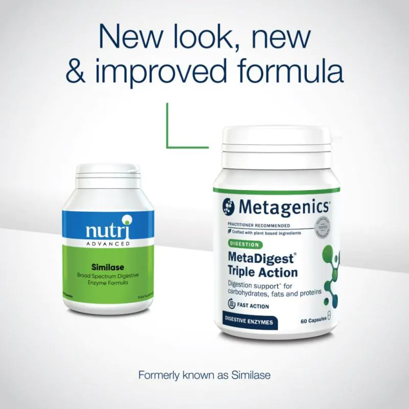 Nutri Advanced MetaDigest Triple Action 120 Capsules