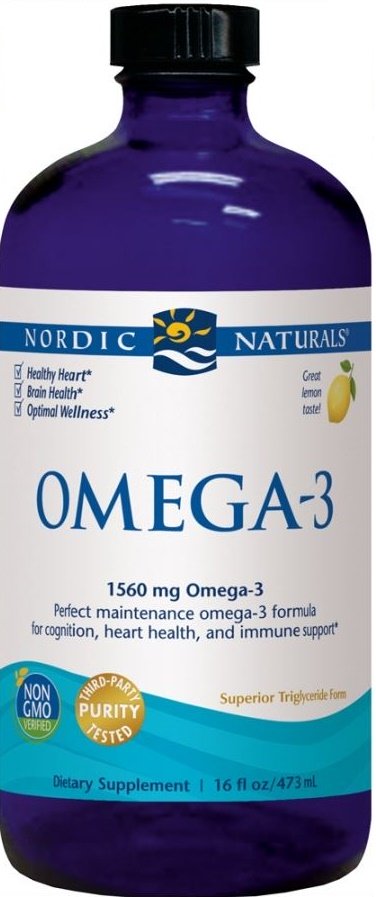 Nordic Naturals Omega-3, 1560mg Lemon - 473 ml.