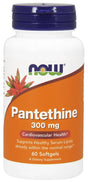 NOW Foods Pantethine, 300mg - 60 softgels