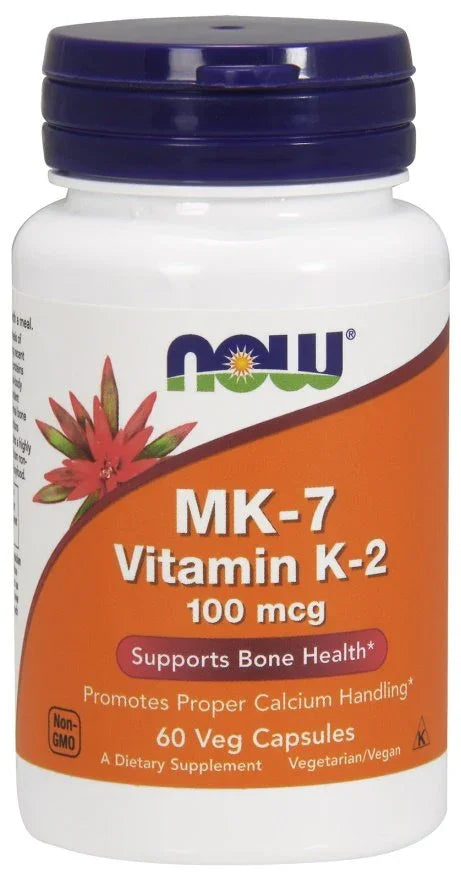 NOW Foods MK-7 Vitamin K-2, 100mcg - 60 vcaps