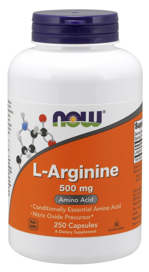 NOW Foods L-Arginine, 500mg - 250 caps