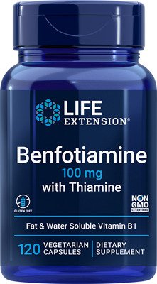 Life Extension Benfotiamine with Thiamine, 100mg - 120 vcaps