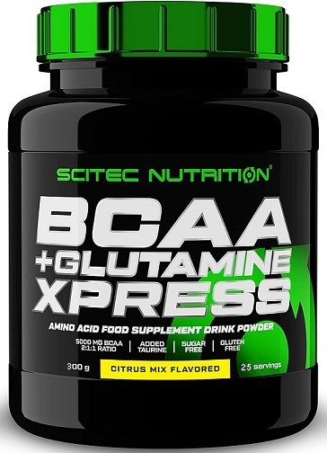 SciTec BCAA + Glutamine XPress, Citrus Mix - 300 grams