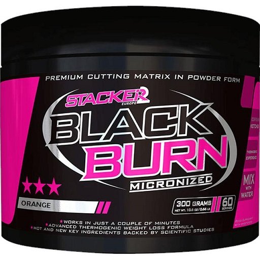 Stacker2 Europe Black Burn Micronized, Orange - 300 grams