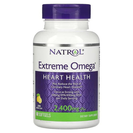 Natrol Extreme Omega, 2400mg (Lemon) - 60 softgels