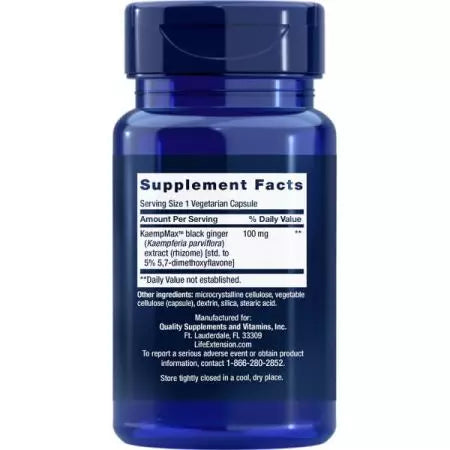 Life Extension Male Vascular Sexual Support 30 Vegetarian Capsules
