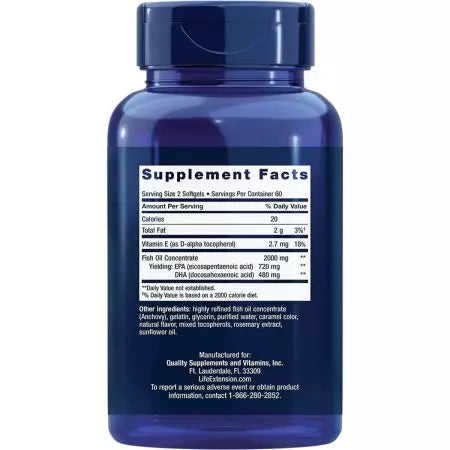 Life Extension Mega EPA/DHA 120 Softgels