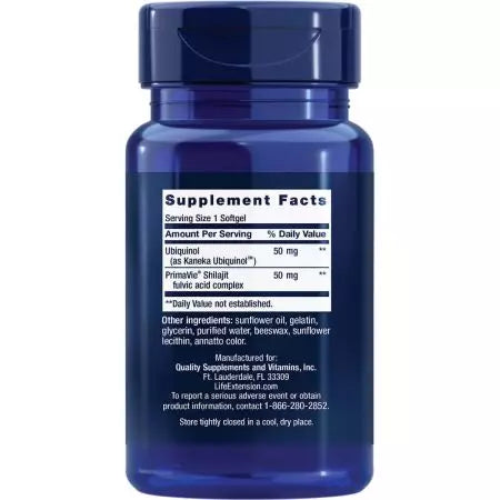 Life Extension Super Ubiquinol CoQ10 with Enhanced Mitochondrial Support 50 mg Softgels