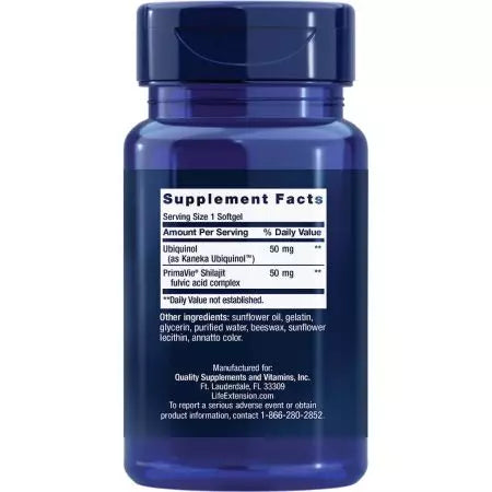 Life Extension Super Ubiquinol CoQ10 with Enhanced Mitochondrial Support 50 mg Softgels