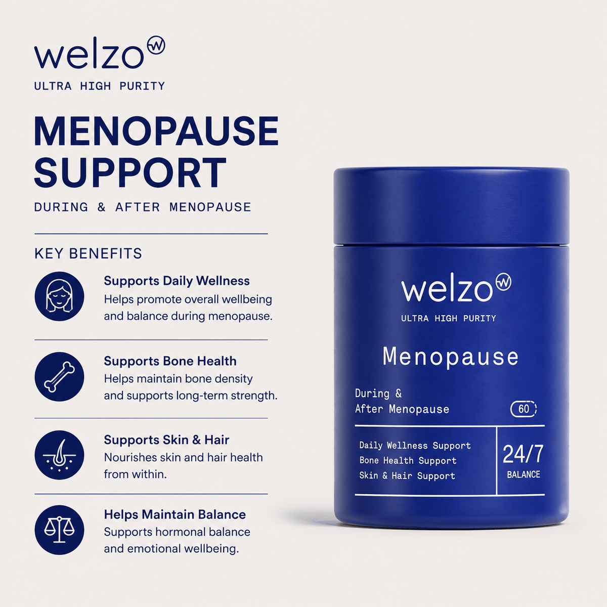 Ultra Purity menopause support daily multi-nutrient capsules – view 2
