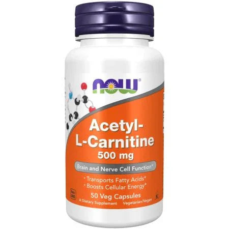 Now Foods AcetylLCarnitine 500 mg Veg Capsules