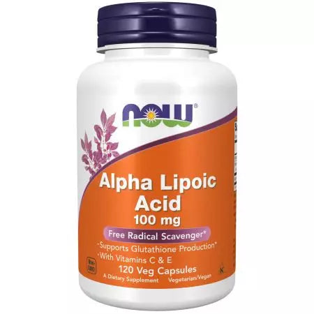 Now Foods Alpha Lipoic Acid 100mg Veg Capsules