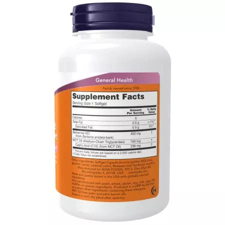 Now Foods Berberine Glucose Support 90 Softgels