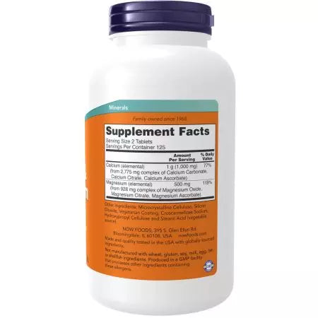 Now Foods Calcium & Magnesium Tablets
