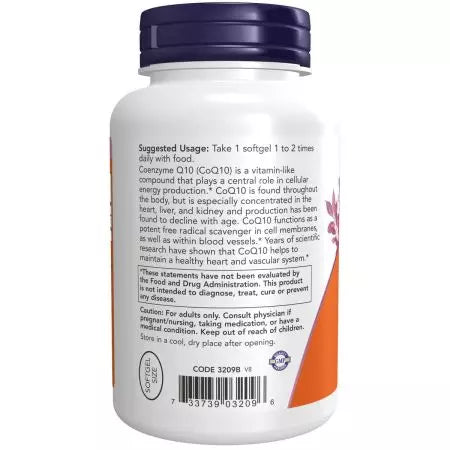 Now Foods CoQ10 100 mg Softgels