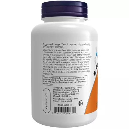 Now Foods Glutathione 500 mg Veg Capsules