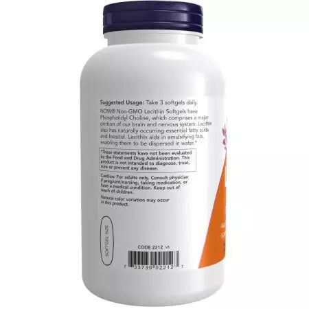 Now Foods Lecithin 1,200 mg Softgels