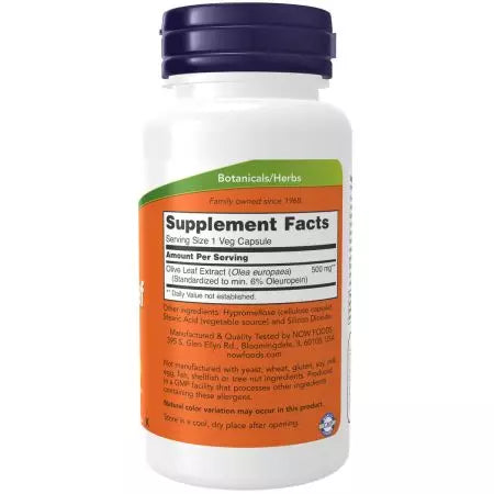 Now Foods Olive Leaf Extract 500 mg Veg Capsules