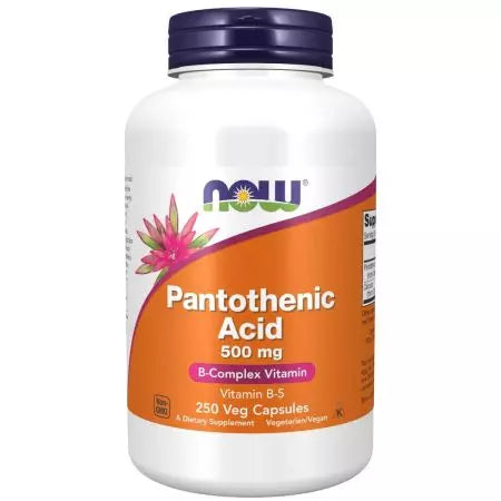 Now Foods Pantothenic Acid (Vitamin B5) 500 mg Capsules