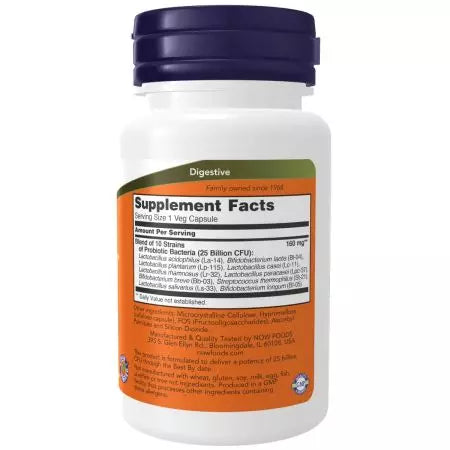 Now Foods Probiotic10 25 Billion Veg Capsules