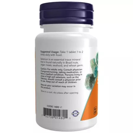 Now Foods Selenium 100 mcg Tablets