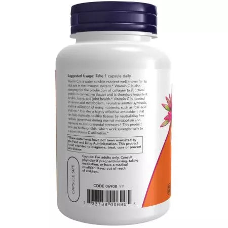 Now Foods Vitamin C1,000 with 100 mg of Bioflavonoids Veg Capsules