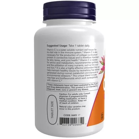Now Foods Vitamin C1,000 with Rose Hips & Bioflavonoids Tablets