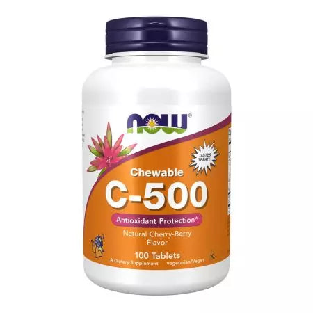 Now Foods Vitamin C500 100 Chewable Lozenges