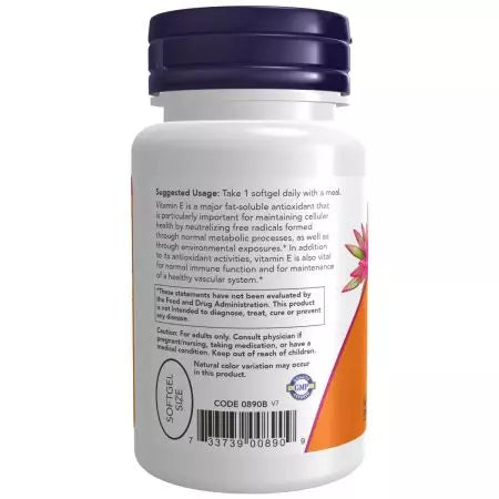 Now Foods Vitamin E400 With Mixed Tocopherols Softgels