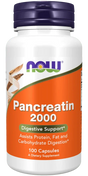 Pancreatin 2000 (10X 200 mg) 100 Capsules - Now Foods - welzo