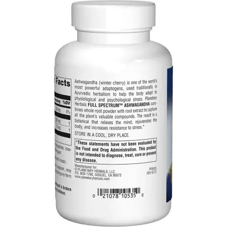 Planetary Herbals Full Spectrum Ashwagandha 570mg Tablets