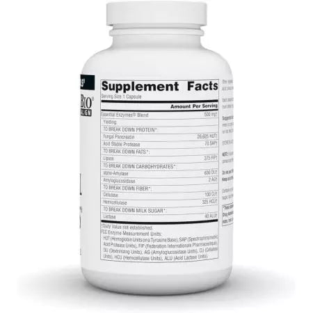 Source Naturals Essential Daily Enzymes 500mg Capsules