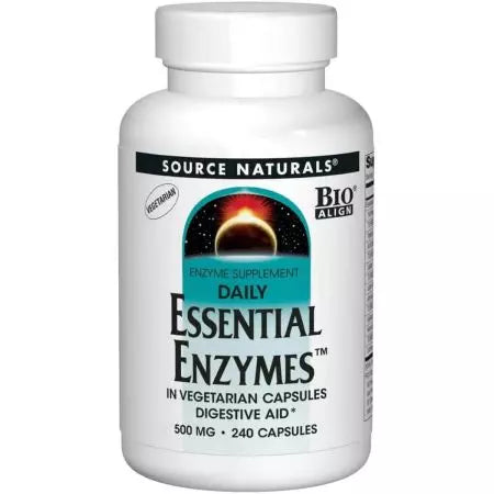 Source Naturals Essential Daily Enzymes 500mg Vegetarian Capsules