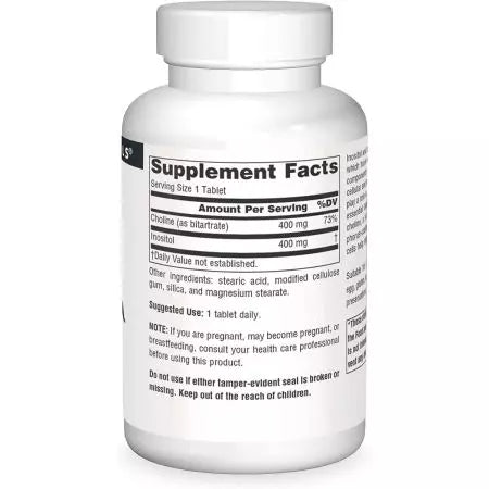 Source Naturals Inositol & Choline 800mg Tablets