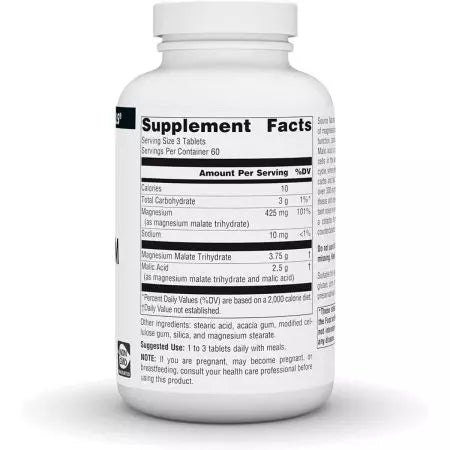 Source Naturals Magnesium Malate 1250mg Tablets