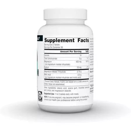 Source Naturals Magnesium Malate 1250mg Tablets