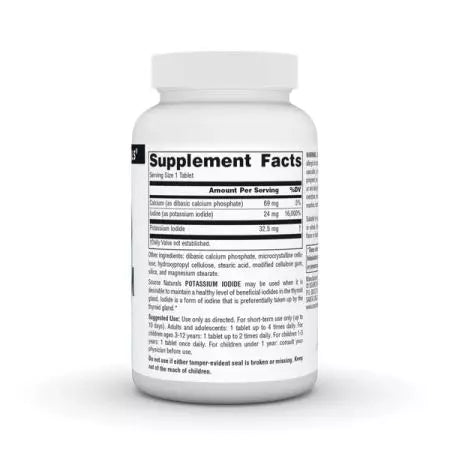 Source Naturals Potassium Iodide 32.5mg Tablets