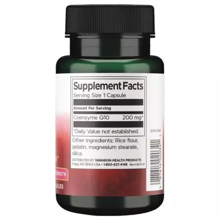 Swanson Coq10 Maximum Strength 200 mg Capsules