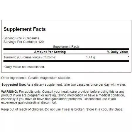 Swanson Full Spectrum Turmeric 720 mg Capsules